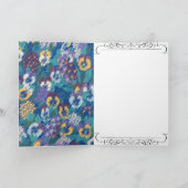 Carte couleur d'eau bleu romantique (Intérieur)