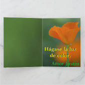 Carte Couleur d'en de lux de Tarjeta - de Feliz (Intérieur)