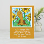 Carte Couleur du jardin de tournesol de l'automne de l'e (Debout devant)