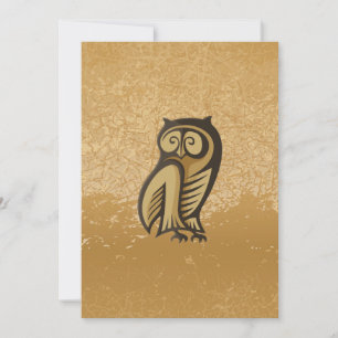 Carte Couleur du symbole de hibou