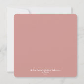 Carte couleur Dusty Rose Wine & Blush Mariage (Dos)