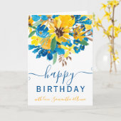 Carte Couleur florale de tournesol 2 photo anniversaire (Fleur jaune)