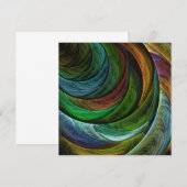 Carte Couleur Gloire Moderne Art Abstrait Motif Élégant (Devant / Derrière)