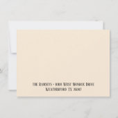 Carte Couleur lin Élégant Toutes les occasions Félicitat (Dos)