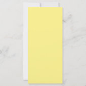 Carte couleur Maïs vierge pour votre menu Mariage (Dos)