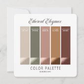 Carte couleur Mariage de automne Ethereal Elegance (Devant)