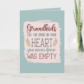Carte Couleur mignonne Editable Grandkids Remplir la cit (Devant)