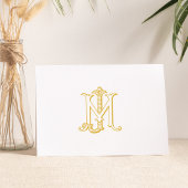 Carte COULEUR MODIFICATIVE JM Monogramme MJ Monogramme C
