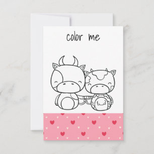 Carte Couleur moi Valentines Jour Personnalisé