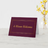 Carte Couleur naturelle avec boîte rectangle or (Fleur jaune)