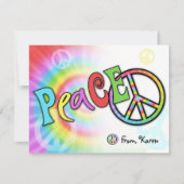 Carte couleur PEACE Note (Devant)
