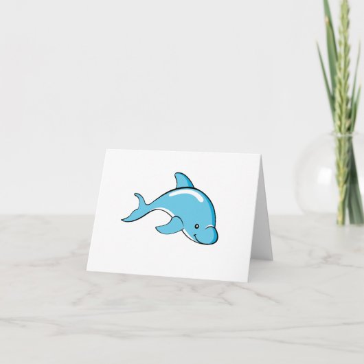 Carte couleur personnalisée Dolphin (Devant)