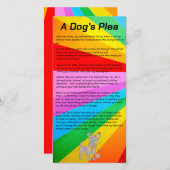 Carte couleur Plea Dog's Plea couleur crayon IT8 (Devant / Derrière)