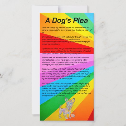 Carte couleur Plea Dog's Plea couleur crayon IT8 (Devant)