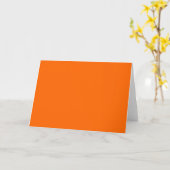 Carte Couleur solide orange (Fleur jaune)