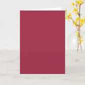 Carte Couleur solide rouge rubis (Fleur jaune)