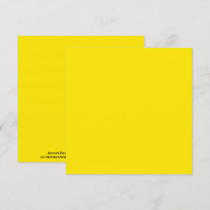 Carte Couleur uni jaune canari