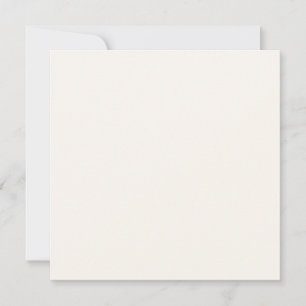Carte Couleur unie blanche florale crémeuse