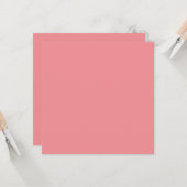 Carte Couleur unie rose charmeuse (Devant/Arrière en situation)