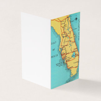 Carte couleur Vintage Floride Cartes de notes