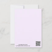 Carte Couleur violette Rose pâle blanc pastel blanc clai (Dos)