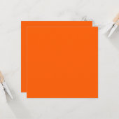 Carte Couleur vive Vrai Orange (Devant/Arrière en situation)