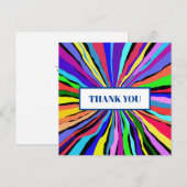 Carte Couleurs amusantes (Devant / Derrière)