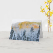 Carte Couleurs d'automne des Aspens et du col de la neig (Fleur jaune)