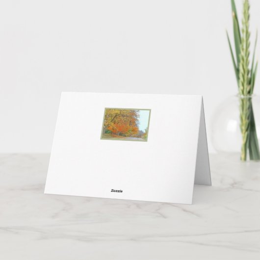 CARTE "COULEURS D'AUTOMNE LE LONG DE LA ROUTE DU PAYS" (Dos)