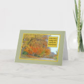 CARTE "COULEURS D'AUTOMNE LE LONG DE LA ROUTE DU PAYS" (Devant)