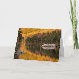 Carte Couleurs d'automne reflétées sur l'étang du castor