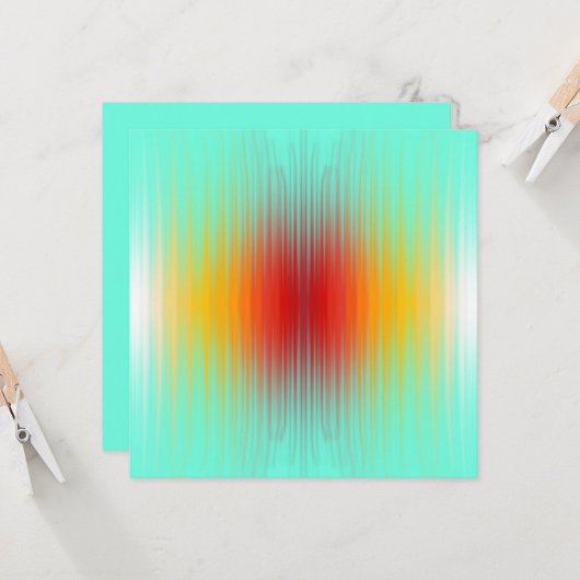 Carte Couleurs de champ plasma de rentrée spatiale Abstr (Devant/Arrière en situation)