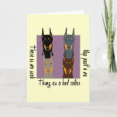 Carte Couleurs de dobermann (Devant)