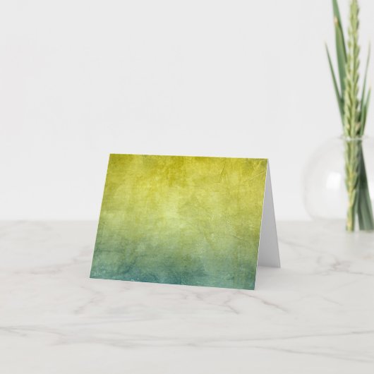 Carte Couleurs de Grunge - Jaune & Bleu (Devant)