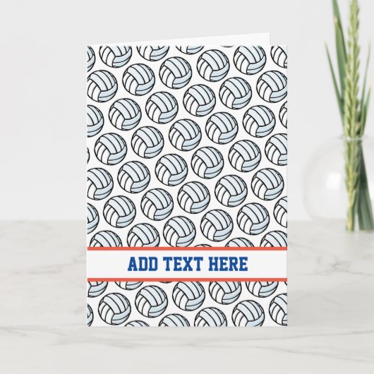 Carte Couleurs de l'équipe de sport de volley-ball blanc (Devant)