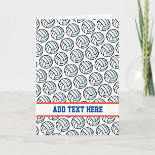 Carte Couleurs de l'équipe de sport de volleyball blanc 