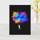 Carte Couleurs de parachute Skydiver Skydiver (Fleur jaune)