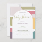 Carte Couleurs d'été crémeuses Abstraites modernes (Devant)