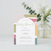 Carte Couleurs d'été crémeuses Abstraites modernes (Debout devant)