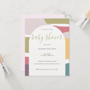 Carte Couleurs d'été crémeuses Abstraites modernes