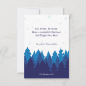 Carte Couleurs d'hiver Salons de Noël (Dos)