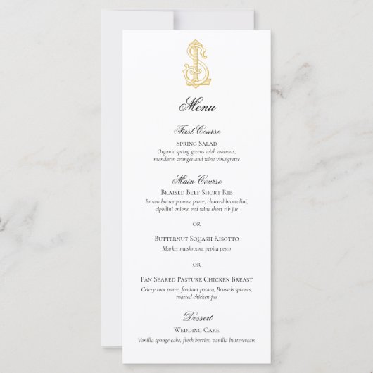 Carte COULEURS ÉDITABLES LS monogramme SL monogramme Men (Devant)