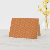 Carte Couleurs mélangées à motif orange vif (Fleur jaune)