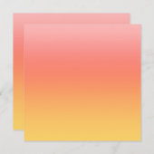 Carte Couleurs simples - Jaune à Misty Pink ombre (Devant / Derrière)