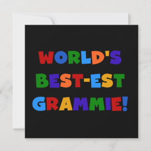 Carte Couleurs vives les meilleurs cadeaux Grammie du mo