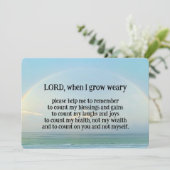Carte "Count on God" (Debout devant)