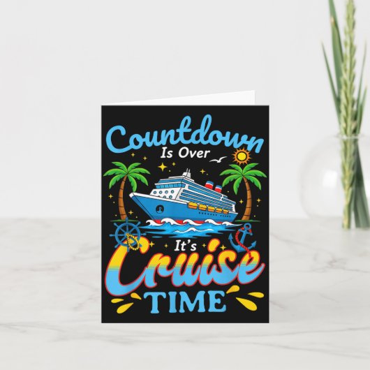Carte Countdown Is Over It's Cruise Time Men Women Coupl (Devant)