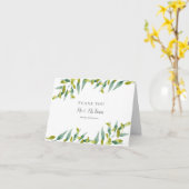 Carte Country Garden Green Merci Mariage (Fleur jaune)