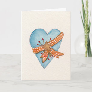 Carte Country Heart Valentine's Day sur mesure