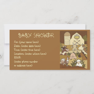 Carte Country Life 21 Baby shower